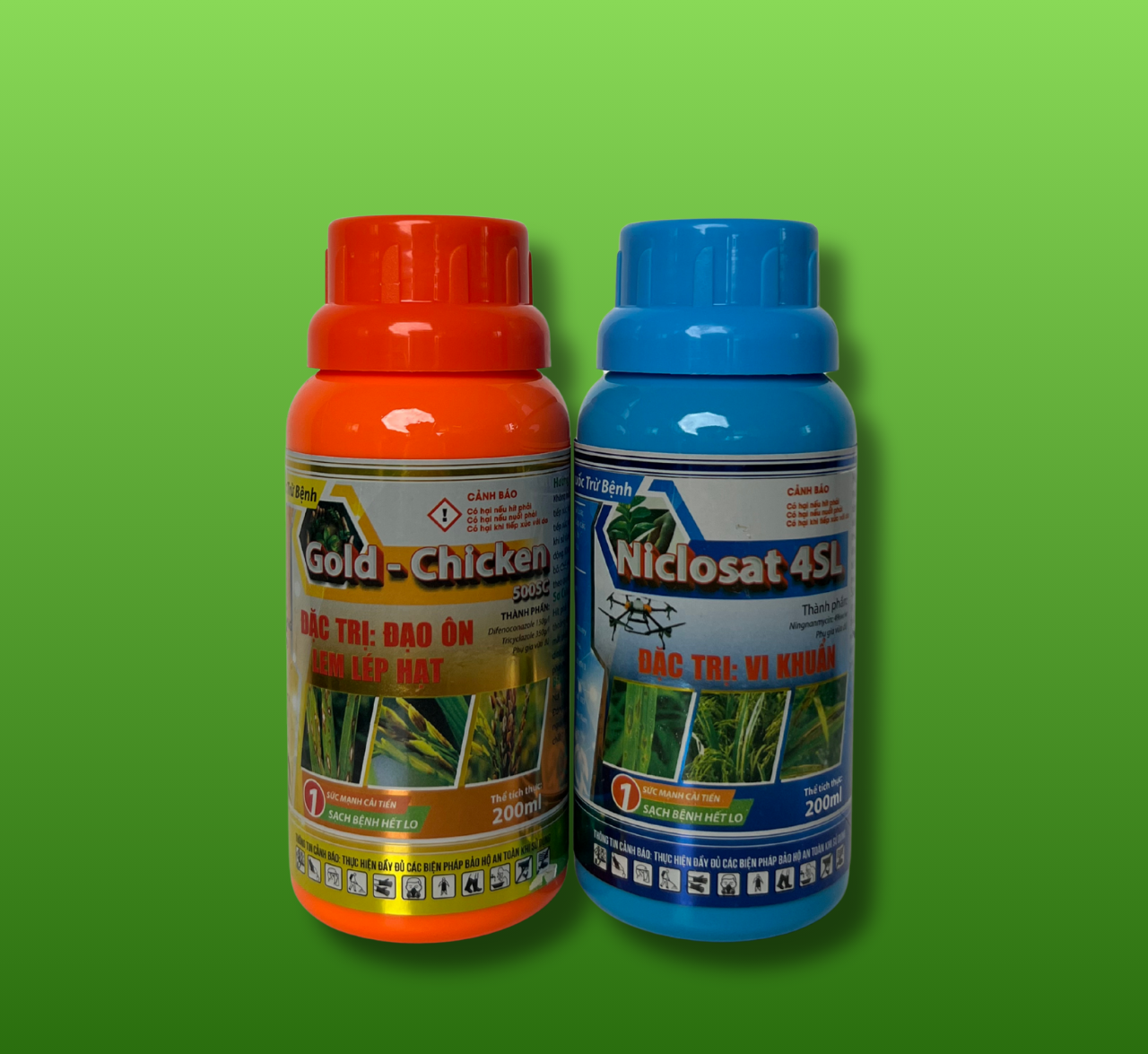 Cặp Thuốc Trừ Bệnh: Gold - Chicken 500SC & Niclosat 4SL (FUTA)